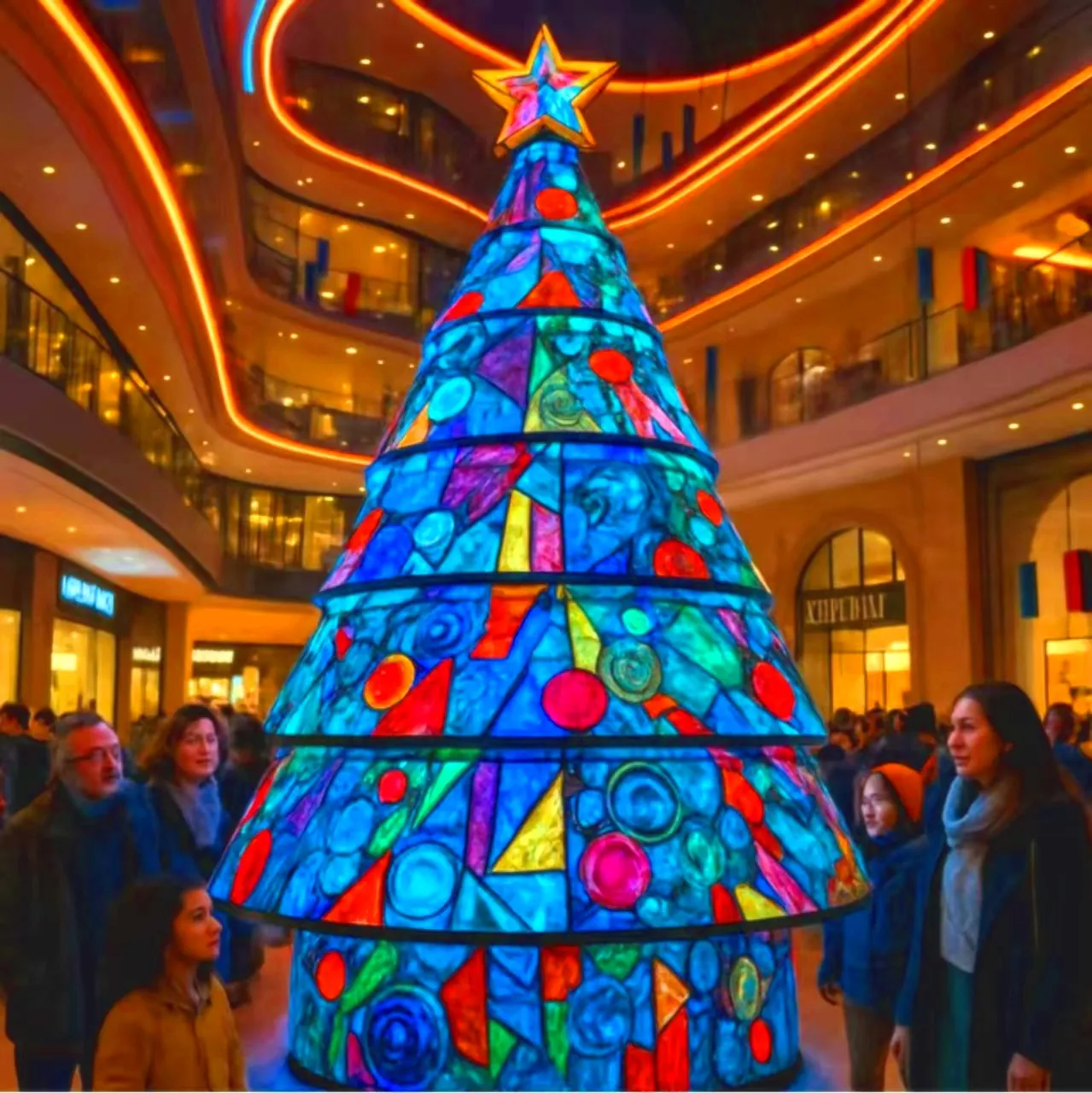 Christmas Tree Light Installation